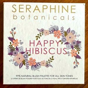 Seraphine Botanicals Happy Hibiscus 99% Natural Blush Palette for All Skin Tones